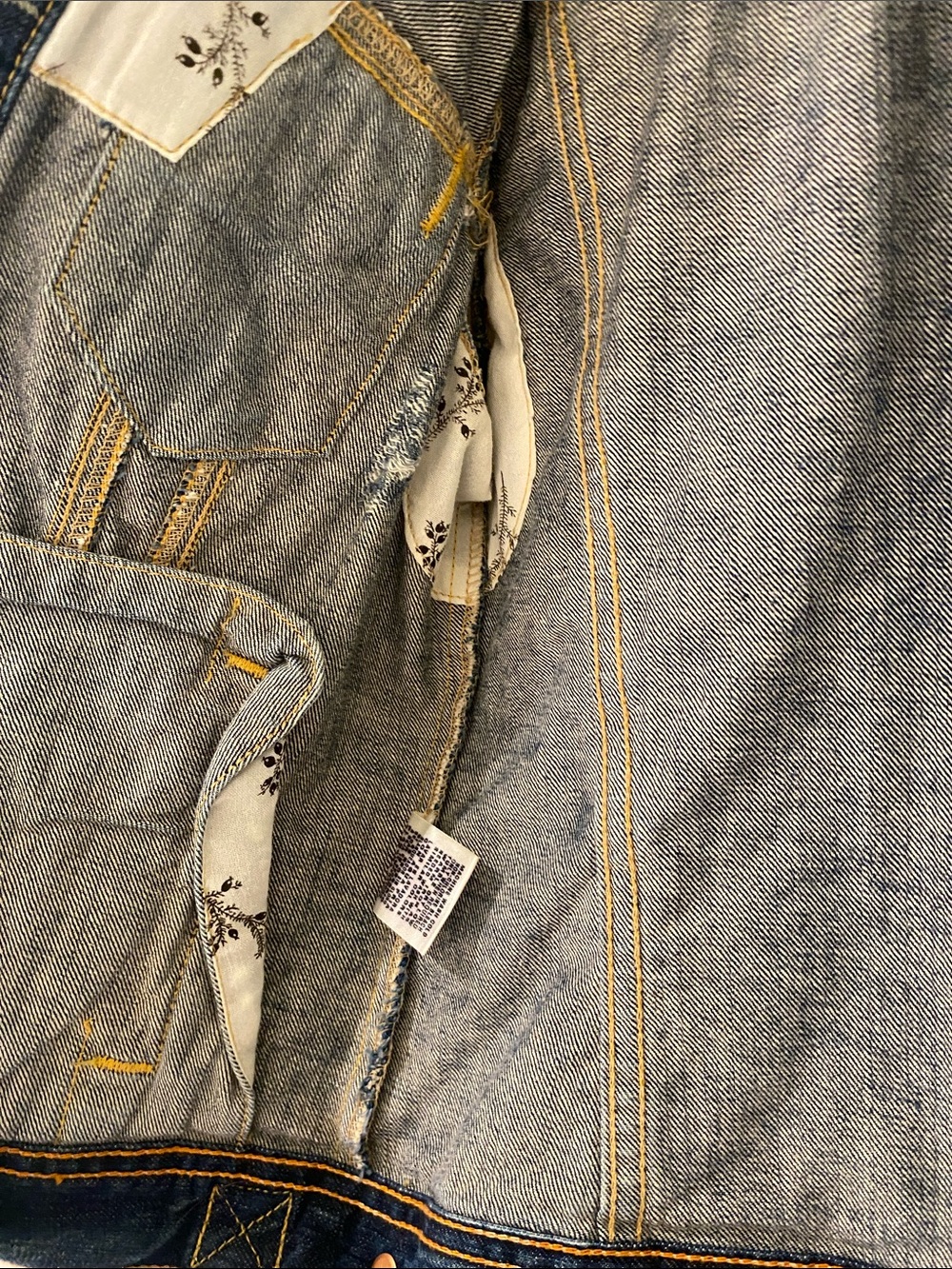 Ralph Lauren Polo Jeans Company Lydia Repair Medium Wash Denim Jean Jacket S